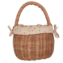 Load image into Gallery viewer, Olli Ella Rattan Berry Basket with lining -