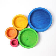 Load image into Gallery viewer, Grimm’s Stacking bowls - inverted rainbow