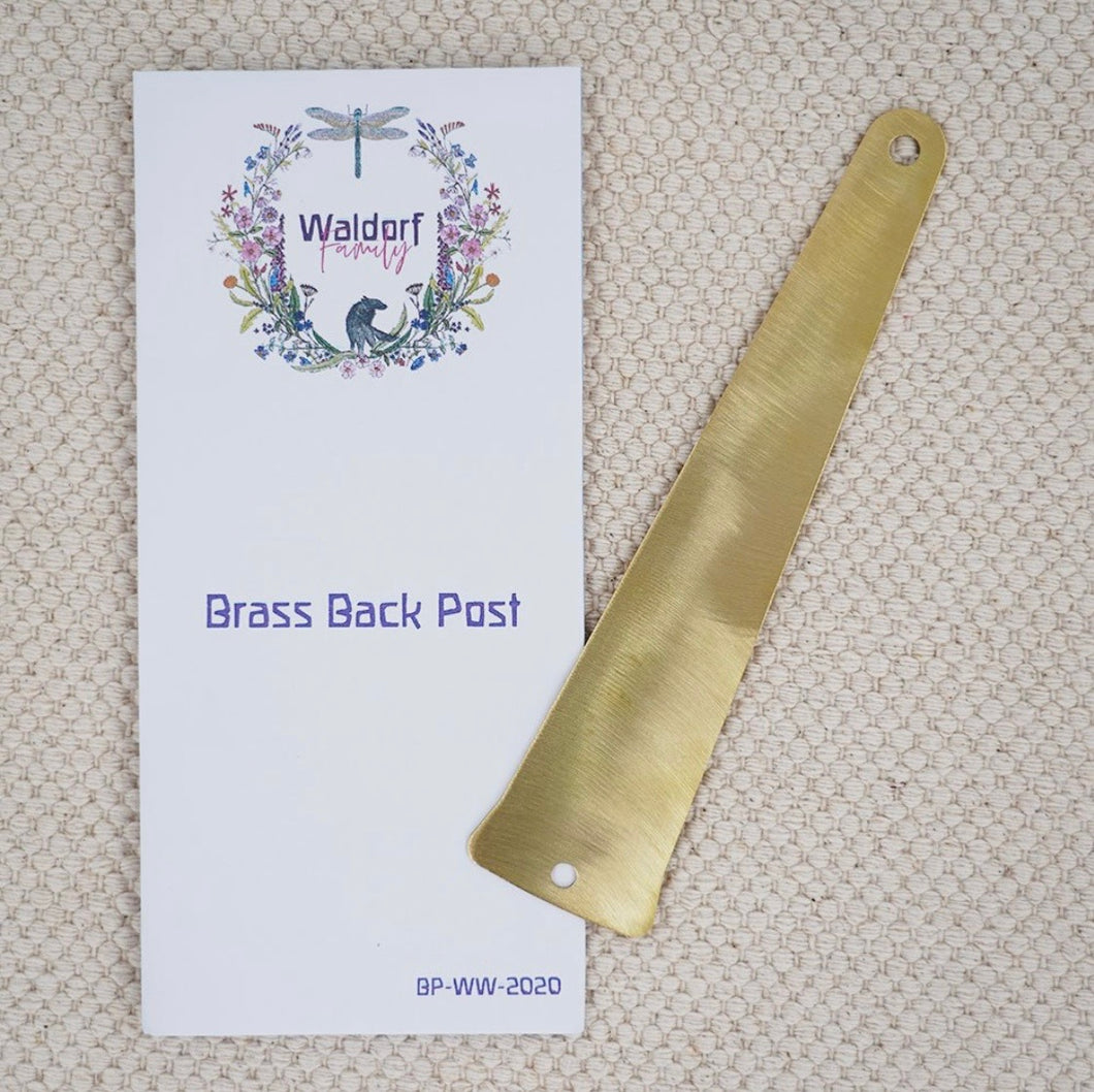 Waldorf Family Perpetual Calendar brass back post