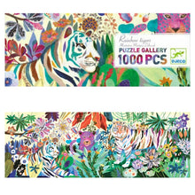 Load image into Gallery viewer, Djeco 1,000pc Rainbow Tigers Puzzle and Poster