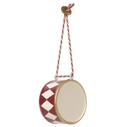 Maileg Metal Ornament Drum Red