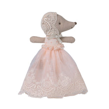 Load image into Gallery viewer, Maileg Baby Mouse in Gown - Powder