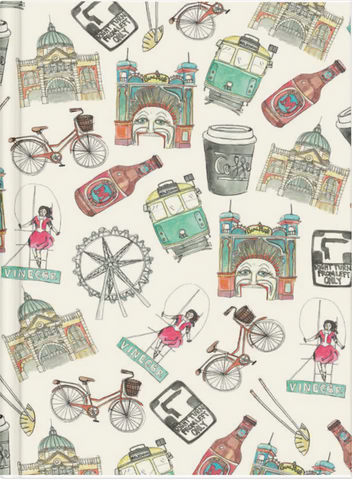 Nuovo All Things Melbourne by Natalie Hunt Unlined Journal