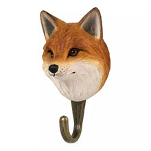 Load image into Gallery viewer, Hand Carved Red Fox Hook