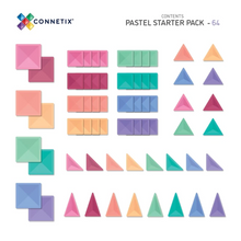 Load image into Gallery viewer, Connetix Tiles Pastel Starter Pack 64 Piece 3yrs+