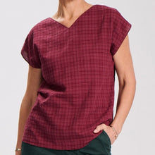 Load image into Gallery viewer, Olga de Polga Elara Two-way Tee Mulberry