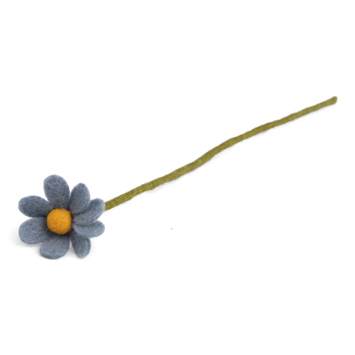 Gry & Sif Felt Anemone Flower - Sea blue