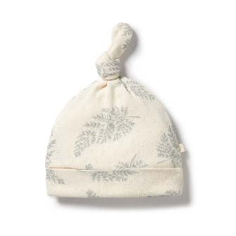 Wilson & Frenchy Forever Ferns Organic Pointelle Knot Hat