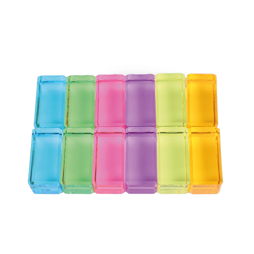 Bauspiel Luminous Blocks Pastel 12 pce