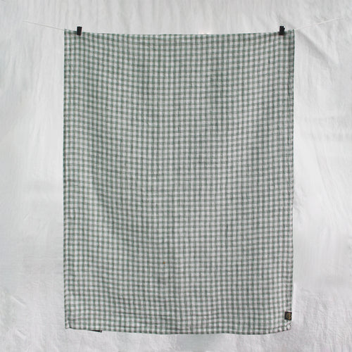 Ana Linen Tea Towel Sage