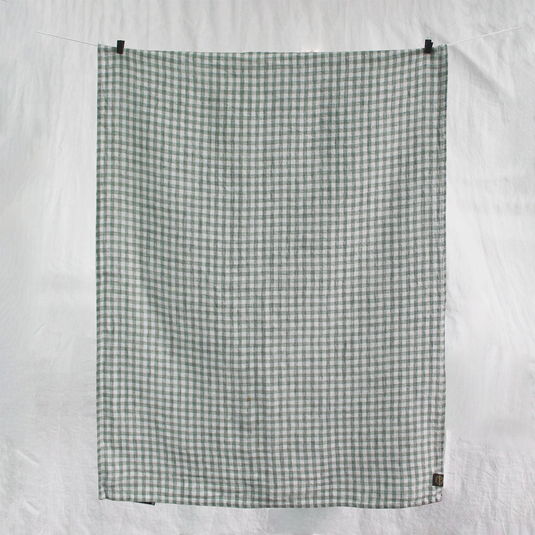 Ana Linen Tea Towel Sage