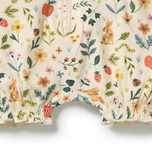 Load image into Gallery viewer, Wilson &amp; Frenchy Summer Garden Organic Ruffle Zipsuit