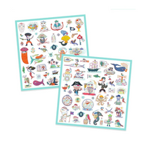 Load image into Gallery viewer, Djeco Pirate Attack! 160 Stickers