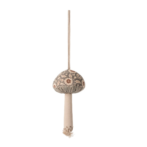 Maileg Mushroom Ornament - Winter Flower Green