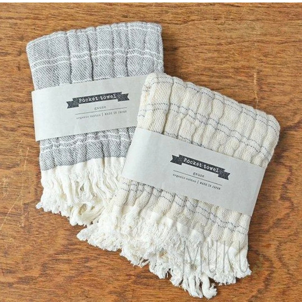 Japanese Organic Cotton Pocket Towel - Gauze