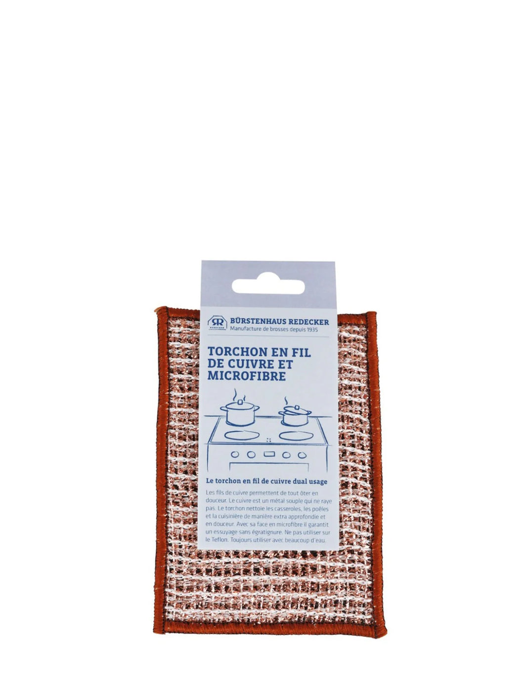 Redecker Copper Microfibre Cloth - Grey