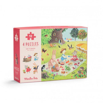 Le Grande Famille 4 Mini Puzzles