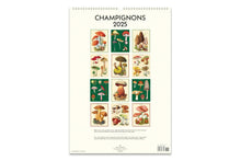 Load image into Gallery viewer, Cavallini 2025 Wall Calendar - Champignons