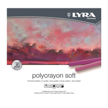 Load image into Gallery viewer, LYRA Polycrayons Soft Pastels - Cardboard Box of 24