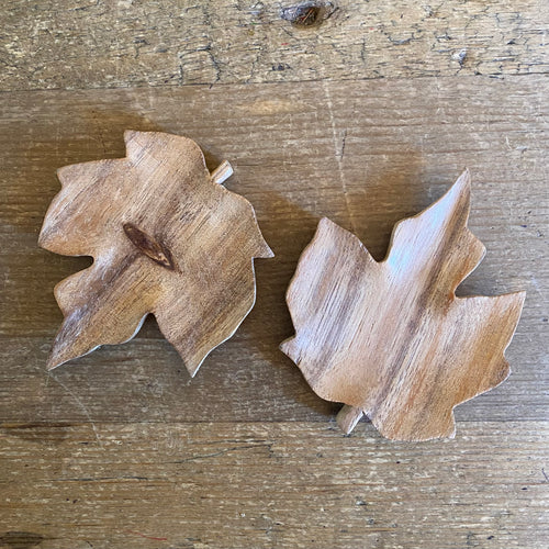 Flat Leaf Dish, Maple Design - Small