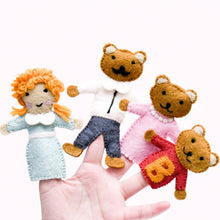 Load image into Gallery viewer, Finger Puppet Set - Goldilocks and the Three Bears