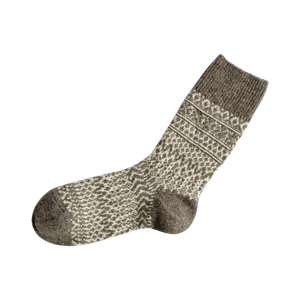 Nishiguchi Kutsushita Wool Jacquard Socks - Medium