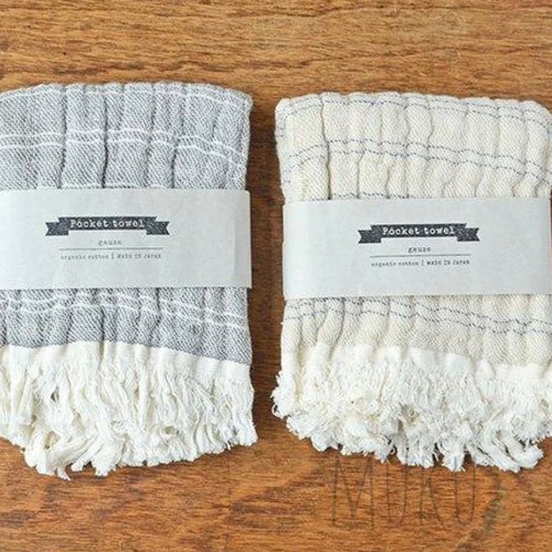 Japanese Organic Cotton Pocket Towel - Gauze