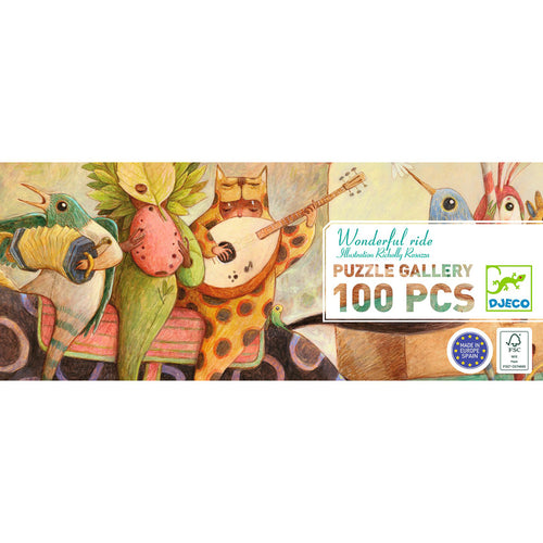 Djeco Gallery Puzzle 100pc - Wonderful Ride