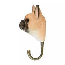 Load image into Gallery viewer, Hand Carved French Bulldog Hook