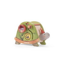 Load image into Gallery viewer, Trois Petits Lapins wooden activity turtle