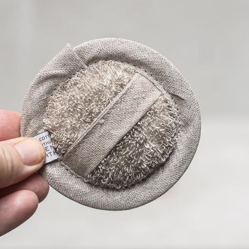 Linen Face Sponge 8.5cm
