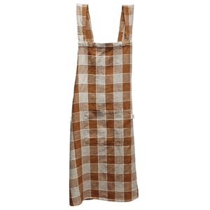 Adrien Linen Apron Tabac
