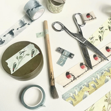 Load image into Gallery viewer, Silver Gulls Washi 30mm