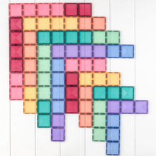 Load image into Gallery viewer, Connetix Magnetic Tiles Pastel Rectangle Pack 24pc