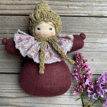 Load image into Gallery viewer, Waldorf Cashmere Pouch Doll - Moss &amp; The Gypsy