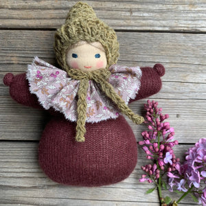 Waldorf Cashmere Pouch Doll - Moss & The Gypsy