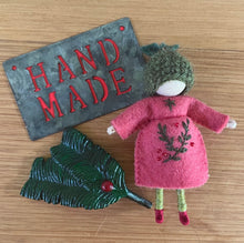 Load image into Gallery viewer, Tricia’s Festive Bendy Dolls 2025