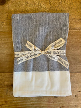 Load image into Gallery viewer, Raine &amp; Humble Herringbone Tea Towel - Dark Slate