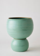 Load image into Gallery viewer, Angus &amp; Celeste Spherical Plant Pot Large - Celadon Green Crackle