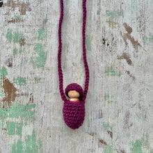 Load image into Gallery viewer, Crocheted dolly necklace - assorted colours