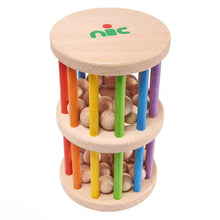 Load image into Gallery viewer, Nic Wooden Rainbow Rain Stick Rattling Tower
