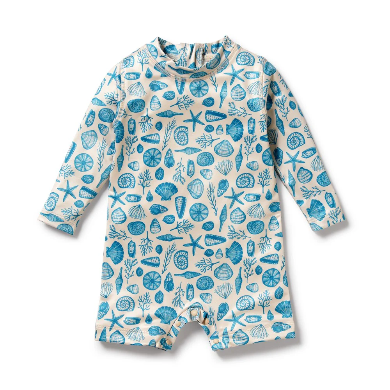 Wilson & Frenchy Shells One Piece Boyleg Swimsuit