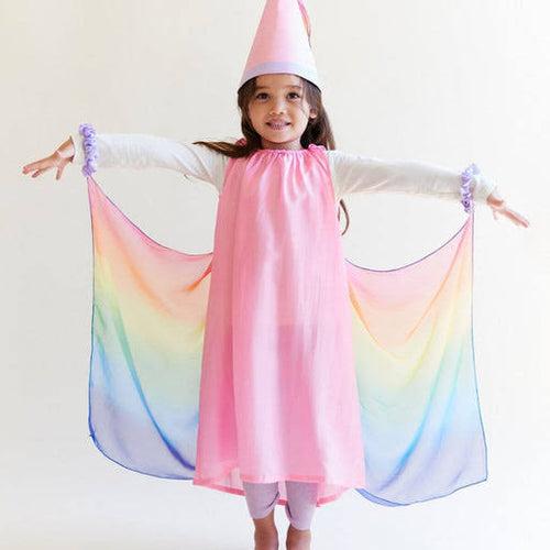 Sarah’s Silk Pink and Rainbow Fairy Dress