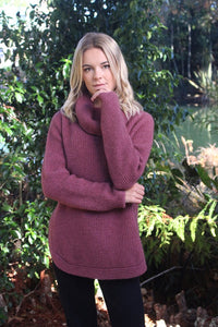 Lothlorian Stratus Cowl Neck Jumper - Possum Merino