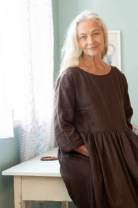 Lazybones Eliza dress Chicory