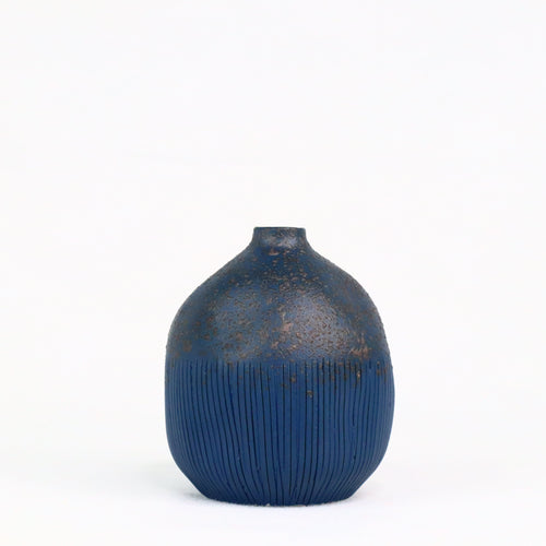 Cucumis Vase, Blue speckle, small