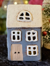 Load image into Gallery viewer, French Country Alsace Tea Light House Navy YA0054