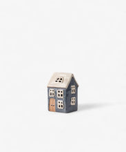 Load image into Gallery viewer, French Country Alsace Tea Light House Navy YA0054