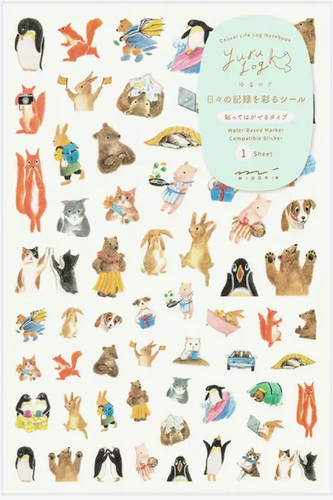 Yuru Log Sticker Sheets - single