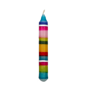 Birthday Candle - Horizontal Stripe (assorted colours)